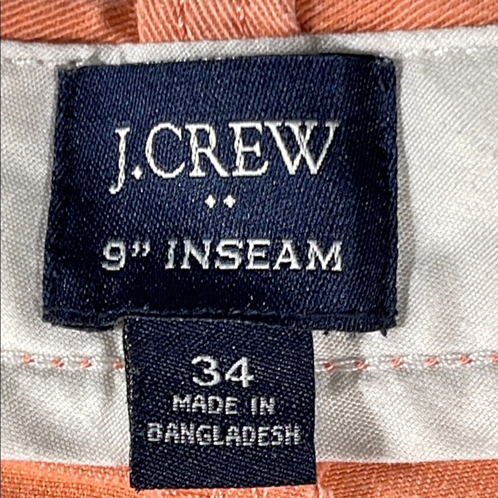 J. Crew Mens Shebert Orange Basic Flat Front 9" I… - image 4